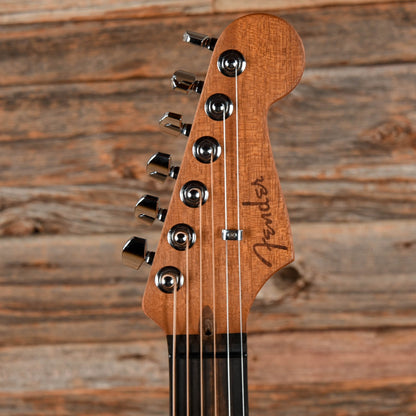 Fender American Acoustasonic Stratocaster Black 2022 Acoustic Guitars / Built-in Electronics