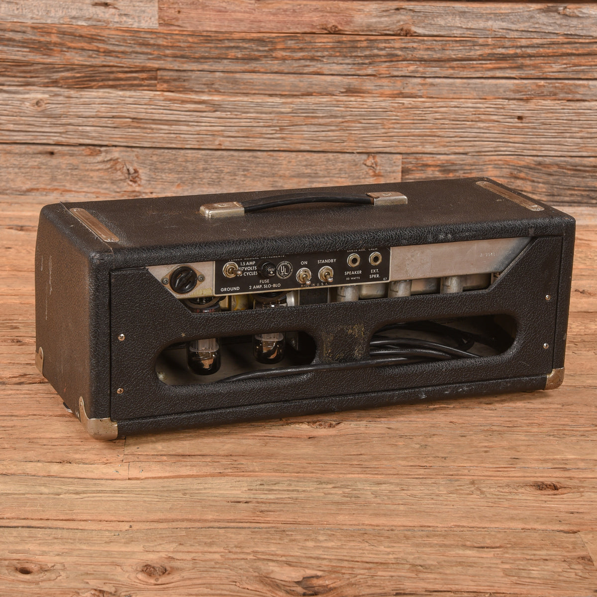 Fender Bassman "Drip Edge" 2-Channel 50-Watt Guitar Amp Head Black 1968 Amplifiers