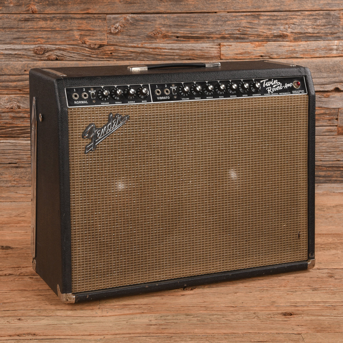 Fender Black Panel Twin Reverb 2-Channel 85-Watt 2x12" Guitar Combo  1965 Amps / Guitar Amps / Guitar Cabinets