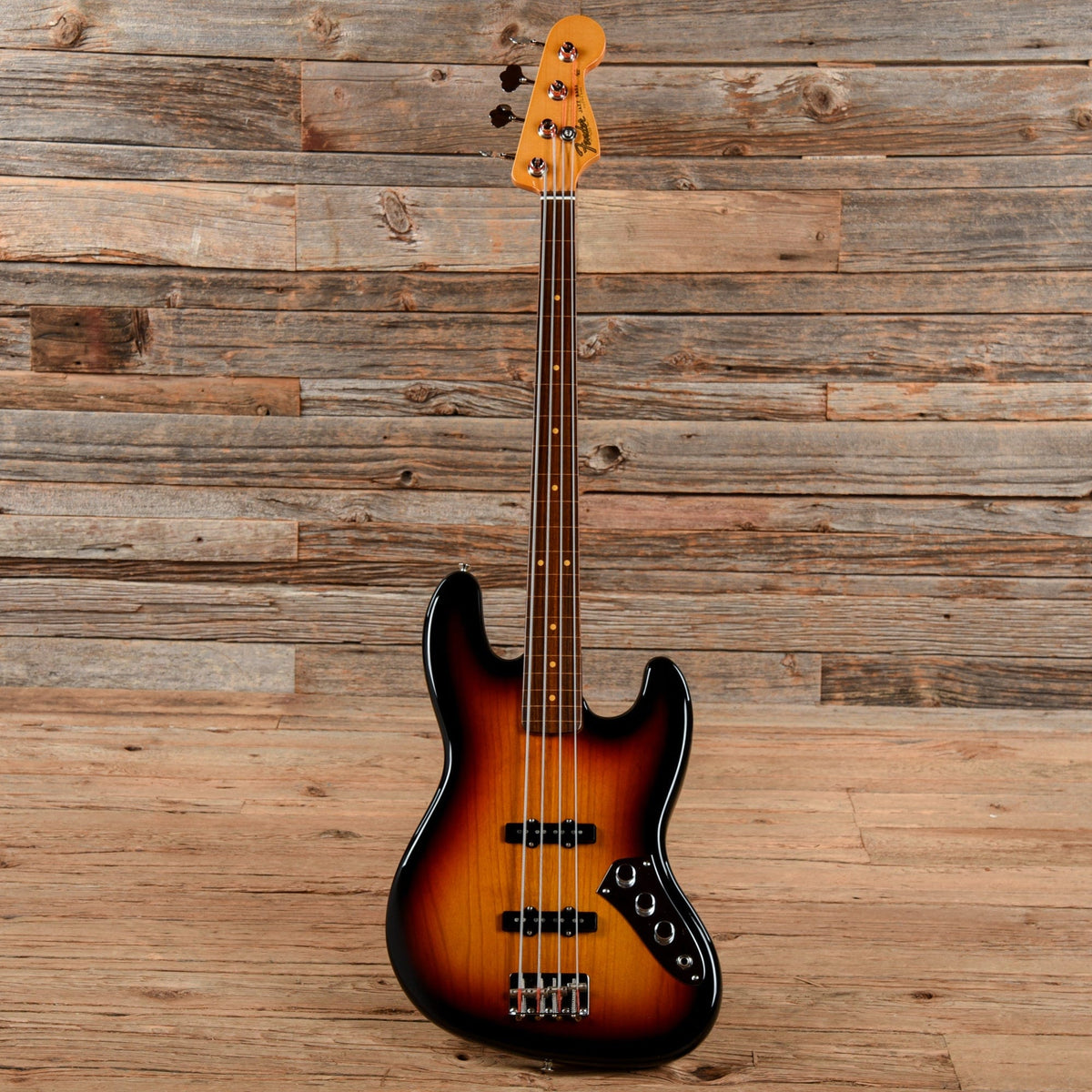 Fender American Jaco Pastorious Fretless Jazz Bass Sunburst 2016 Bass Guitars / 4-String