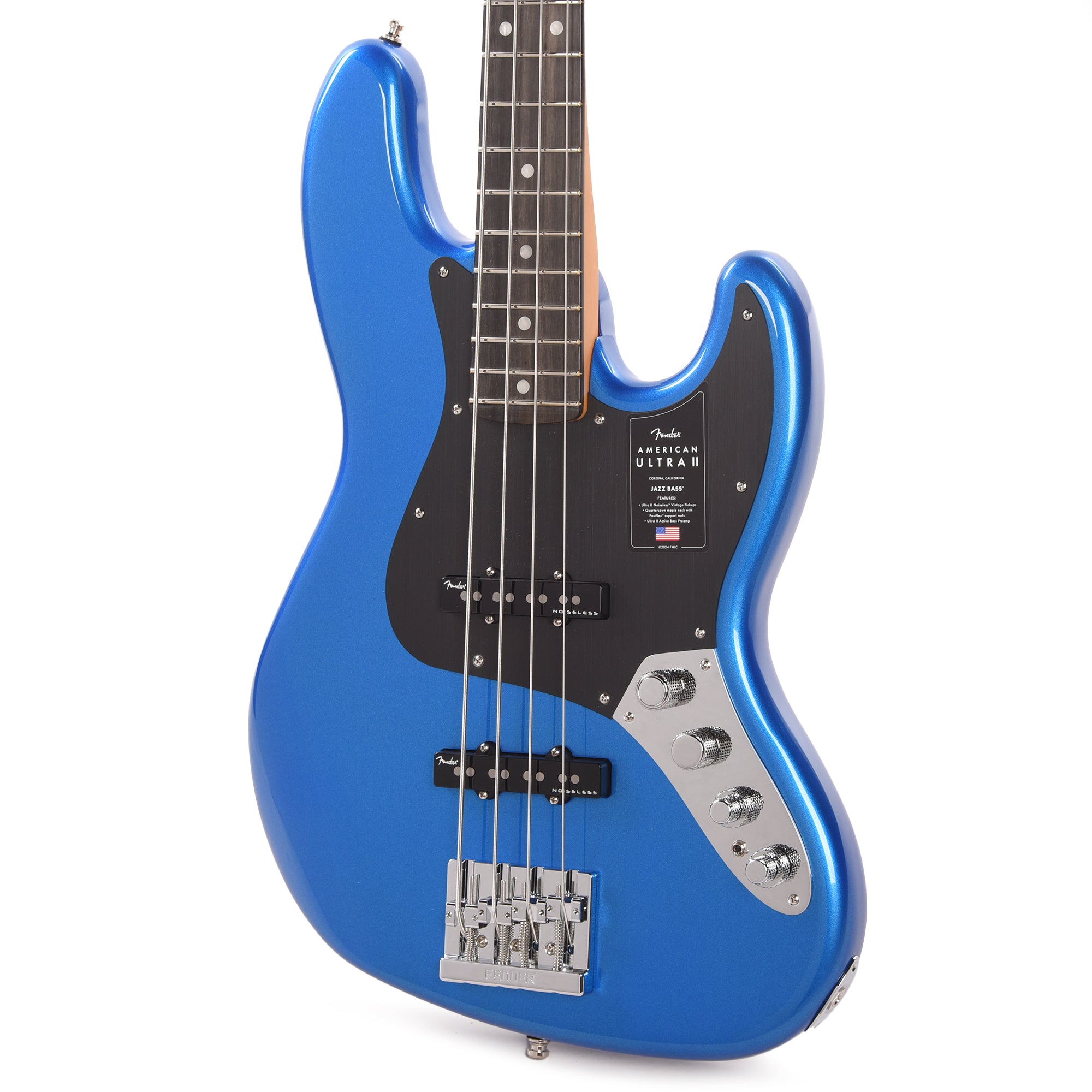 Fender American Ultra II Jazz Bass Noble Blue Bass Guitars / 4-String