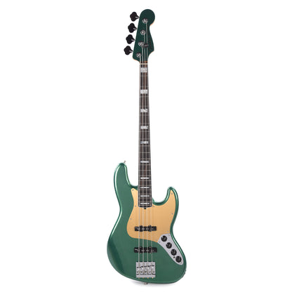 Fender American Ultra Jazz Bass Mystic Pine Green w/Ebony Fingerboard, Anodized Gold Pickguard, & Matching Headcap Bass Guitars / 4-String