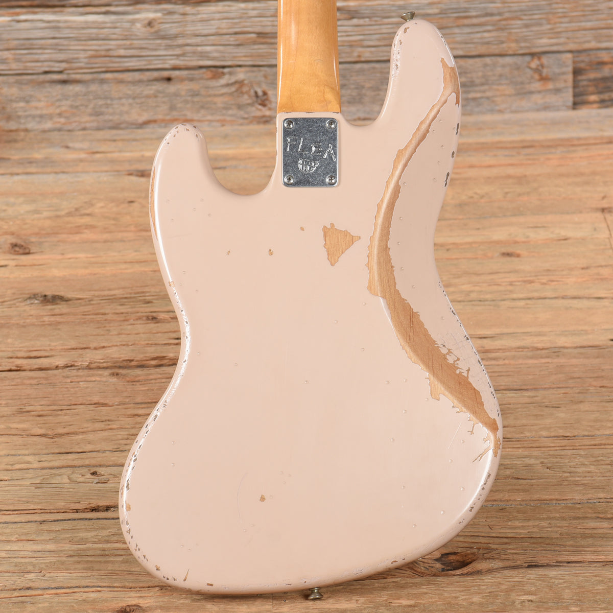 Fender Artist Series Flea Signature Road Worn Jazz Bass Shell Pink 2016 Bass Guitars / 4-String
