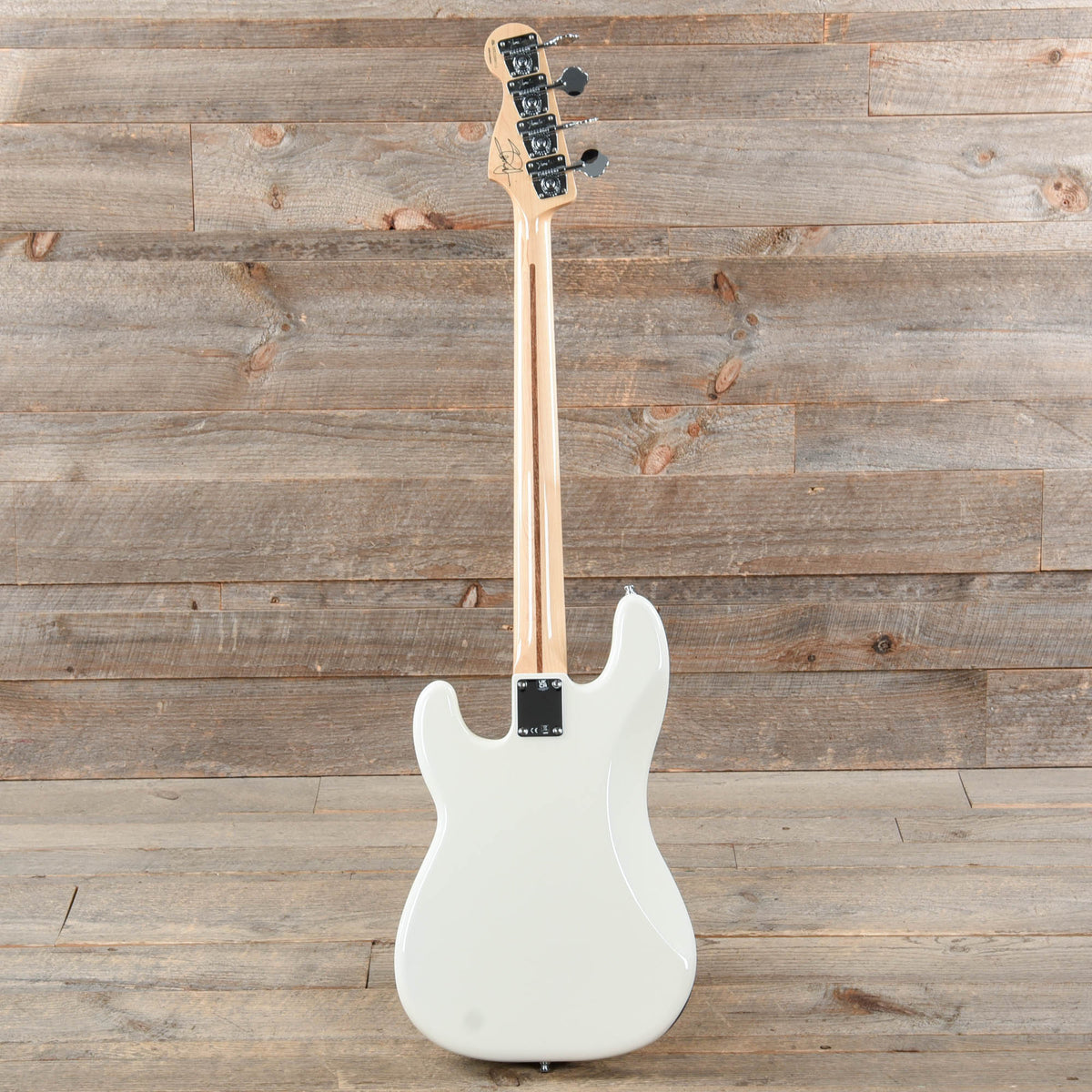 Fender Artist Steve Harris Precision Bass Olympic White Bass Guitars / 4-String
