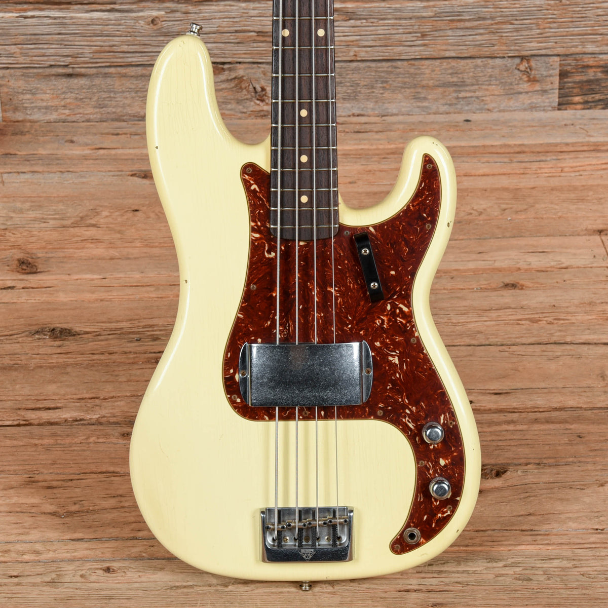 Fender Custom Shop Postmodern P/J Bass Vintage White Bass Guitars / 4-String