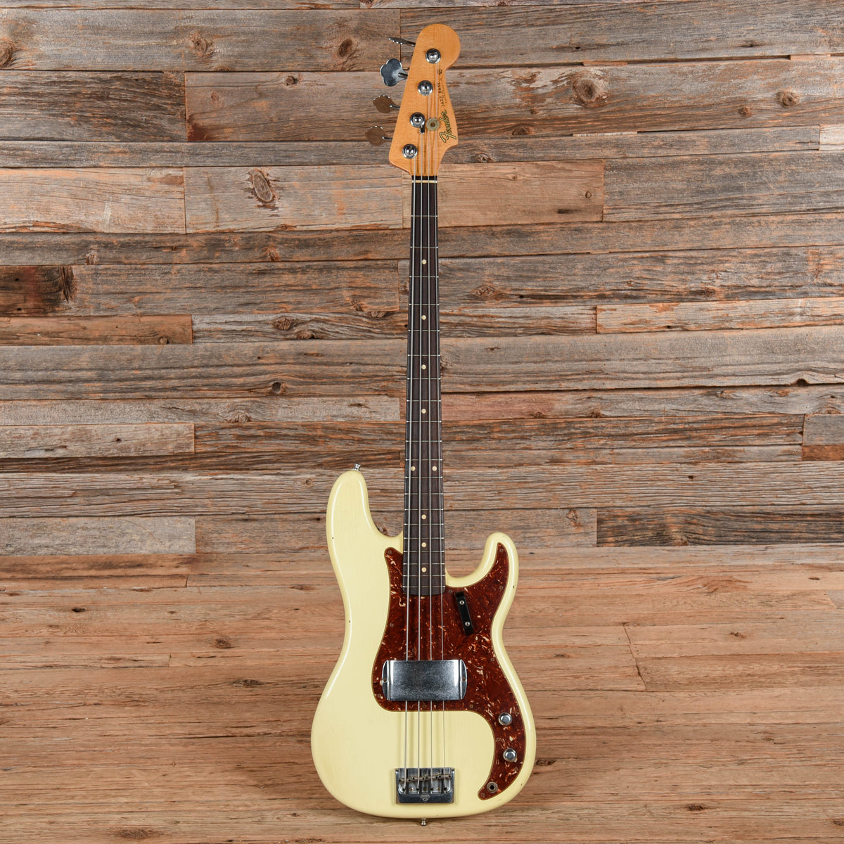 Fender Custom Shop Postmodern P/J Bass Vintage White Bass Guitars / 4-String