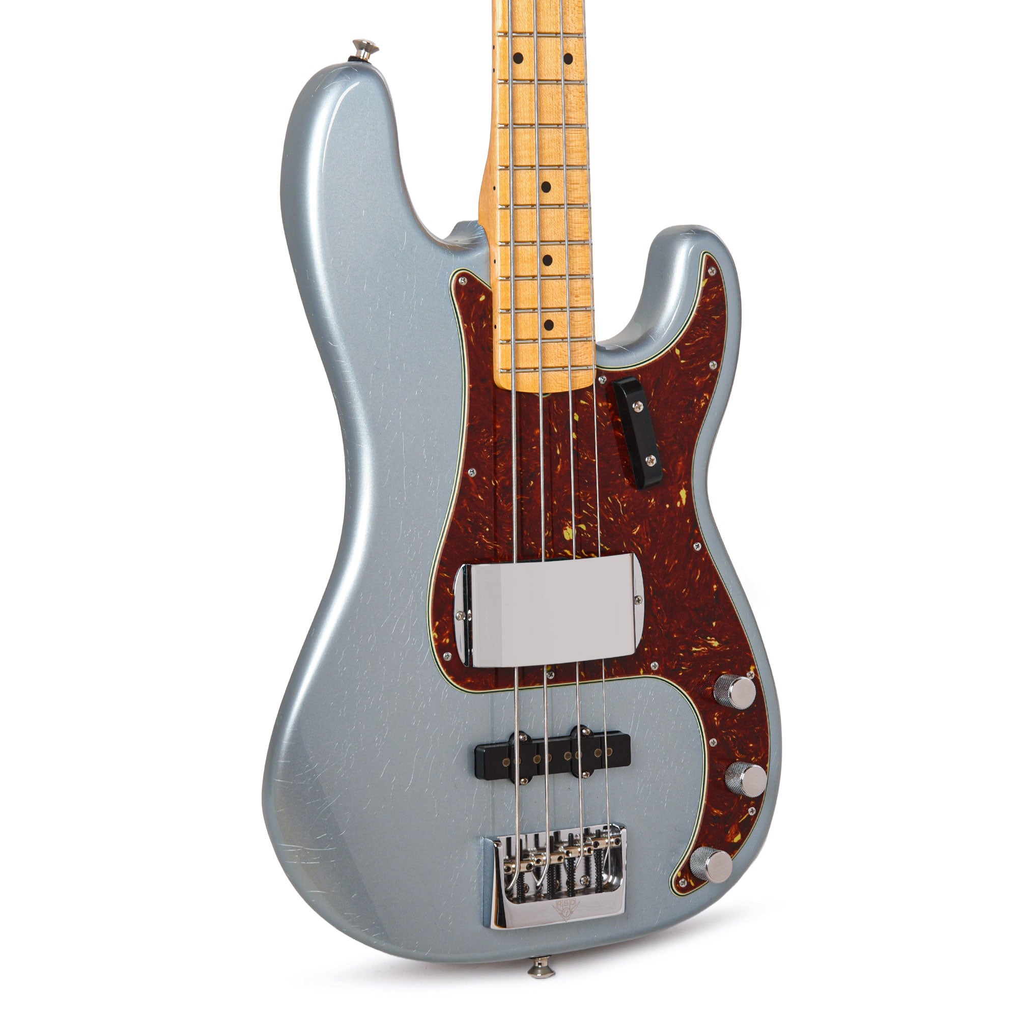 Fender Custom Shop Postmodern Precision Bass Deluxe Closet Classic Aged Blue Ice Metallic Bass Guitars / 4-String
