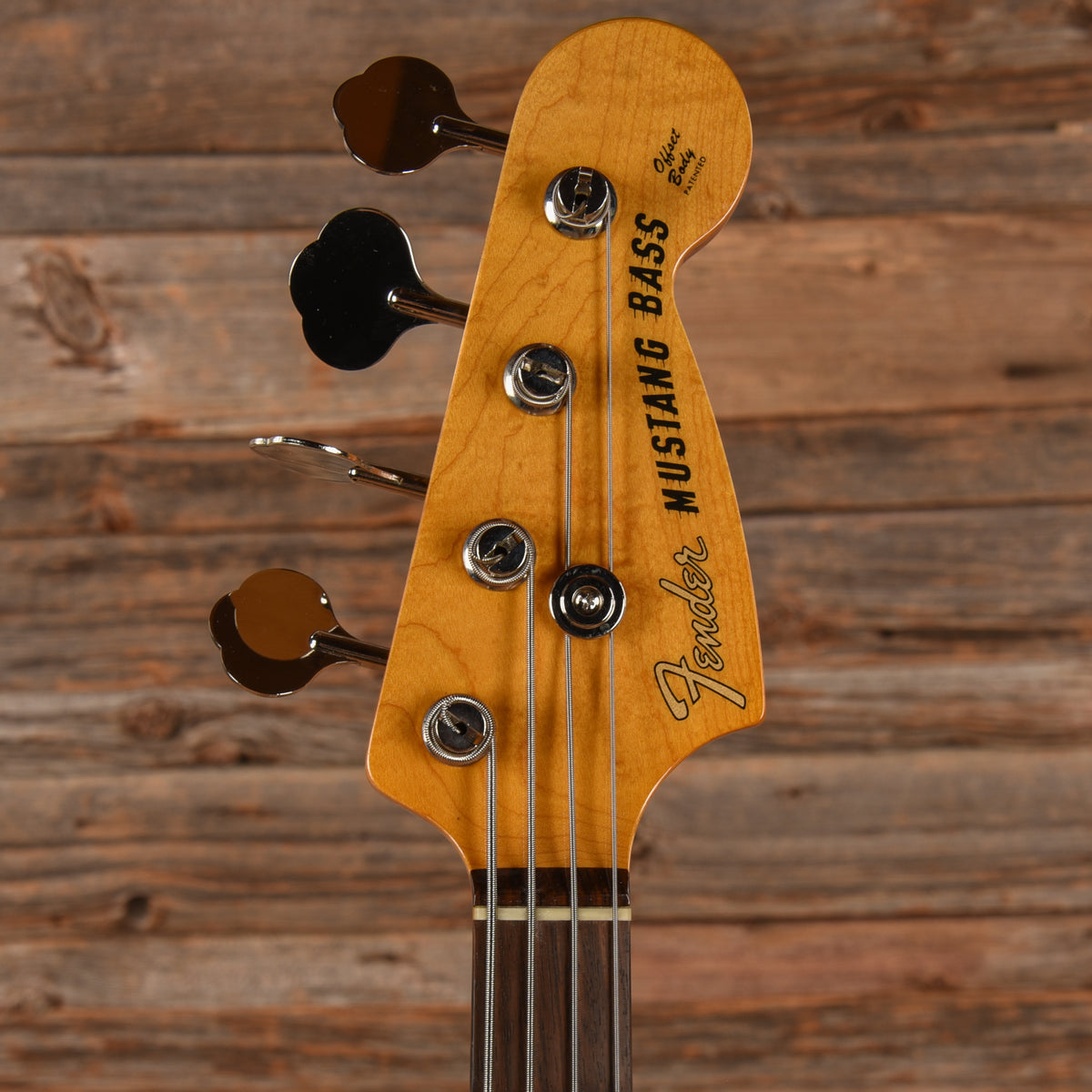 Fender Japan Mustang Bass Fiesta Red 2008 Bass Guitars / 4-String