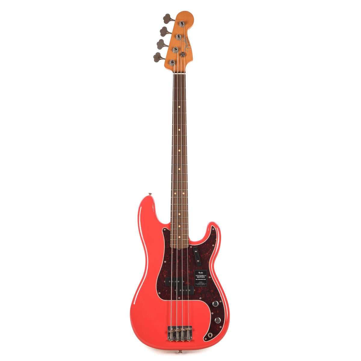 Fender Limited Edition Vintera II Road Worn '60s Precision Bass Fiesta Red Bass Guitars / 4-String