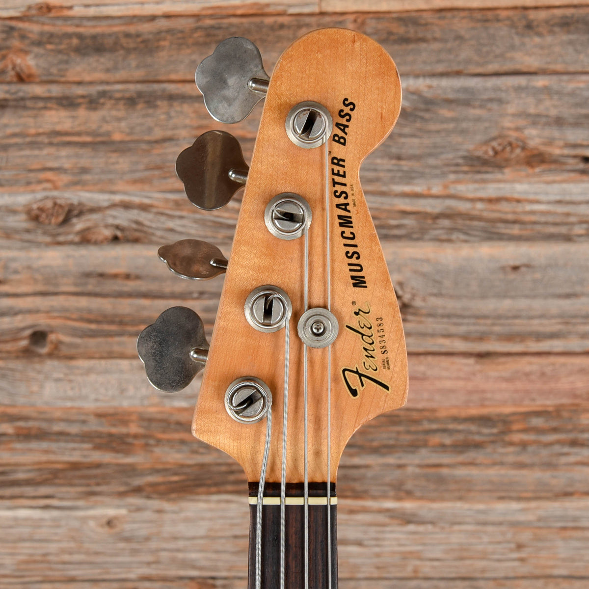 Fender Musicmaster Bass Black 1978 Bass Guitars / 4-String