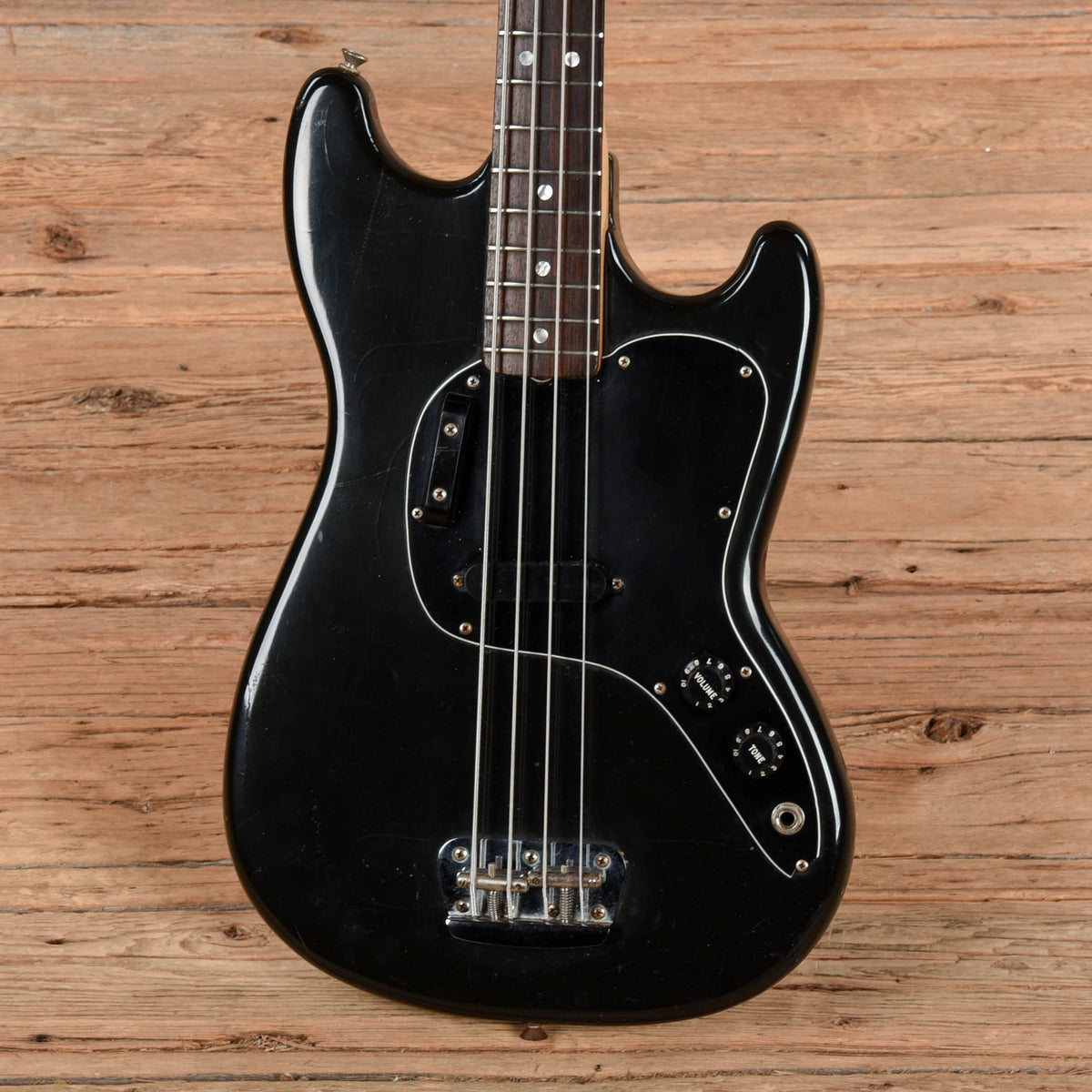 Fender Musicmaster Bass Black 1978 Bass Guitars / 4-String