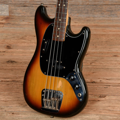 Fender Mustang Bass Sunburst 1974 Bass Guitars / 4-String