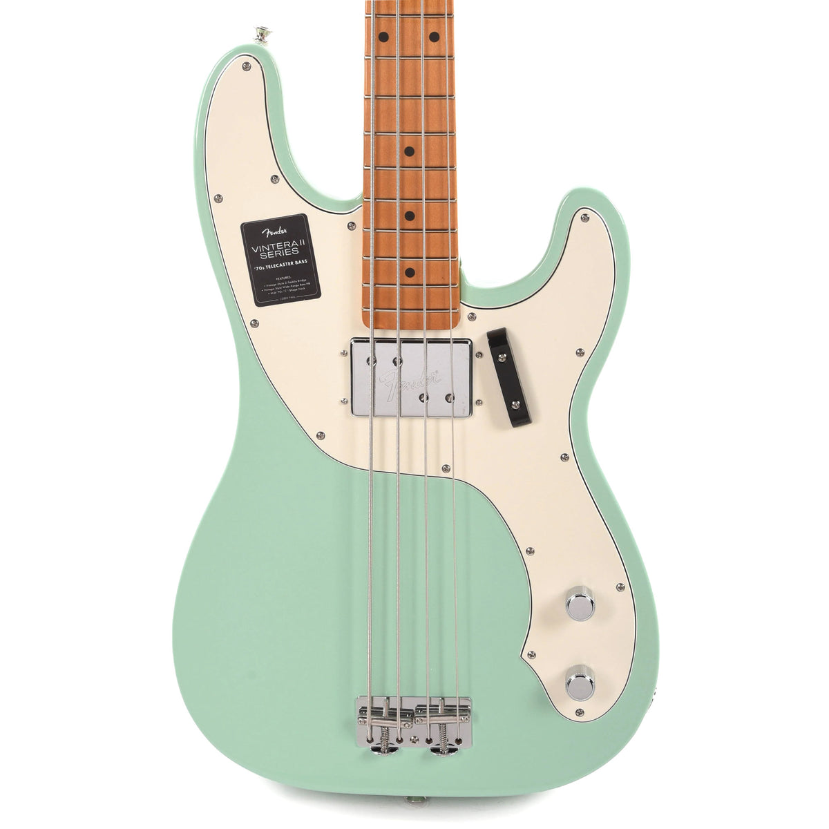 Fender Vintera II '70s Telecaster Bass Surf Green Bass Guitars / 4-String
