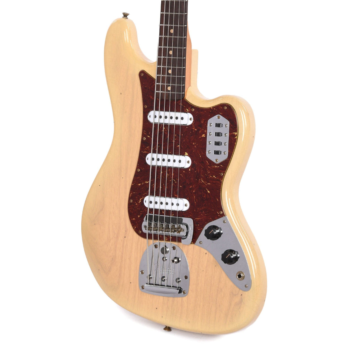 Fender Custom Shop 1962 Bass VI Ash Journeyman Relic Aged Natural Blonde Bass Guitars / 5-String or More
