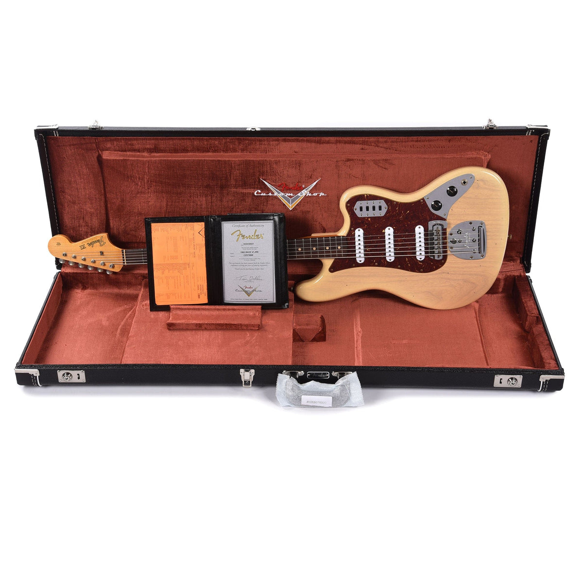 Fender Custom Shop 1962 Bass VI Ash Journeyman Relic Aged Natural Blonde Bass Guitars / 5-String or More