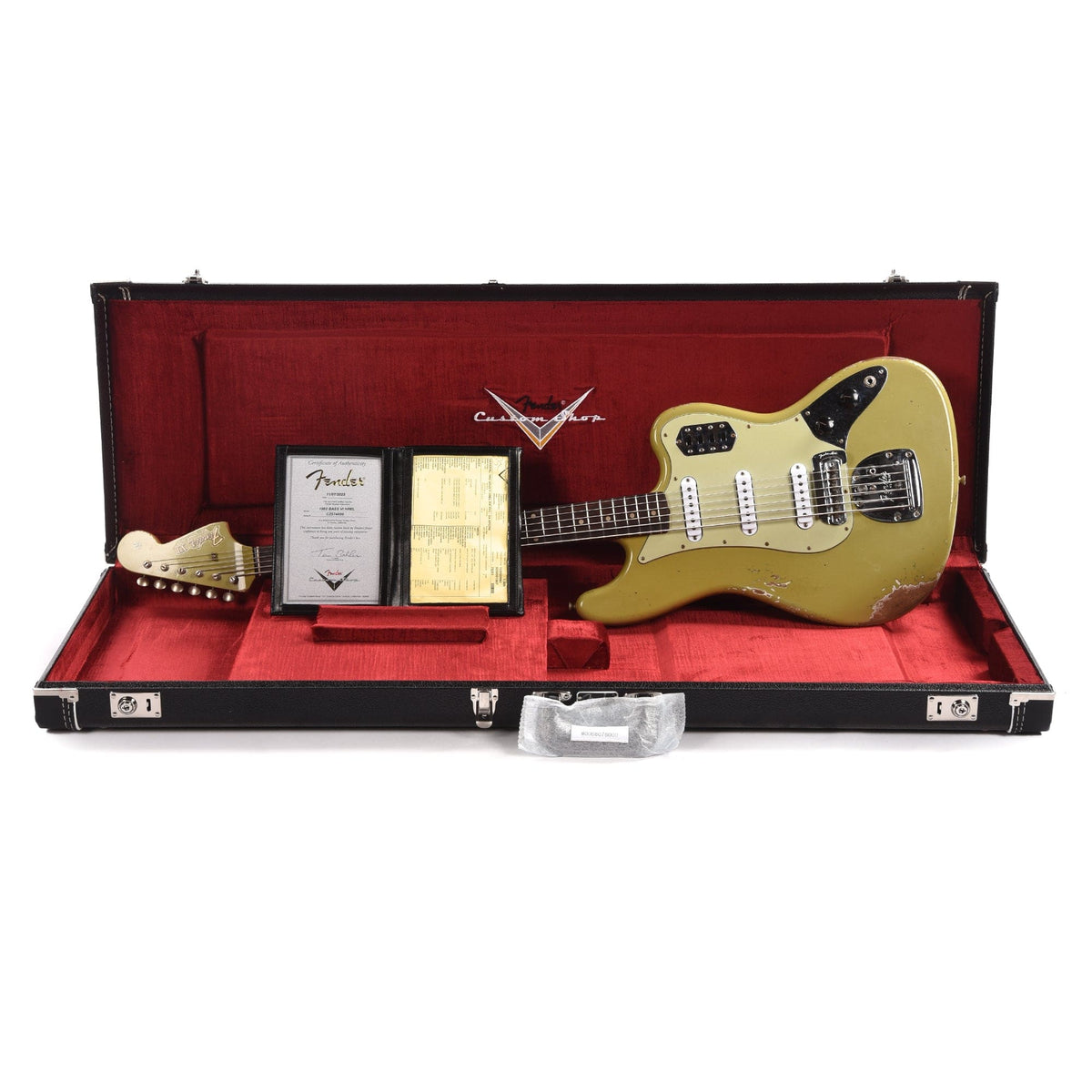 Fender Custom Shop 1962 Bass VI Heavy Relic Super Aged Appliance Green Bass Guitars / 5-String or More