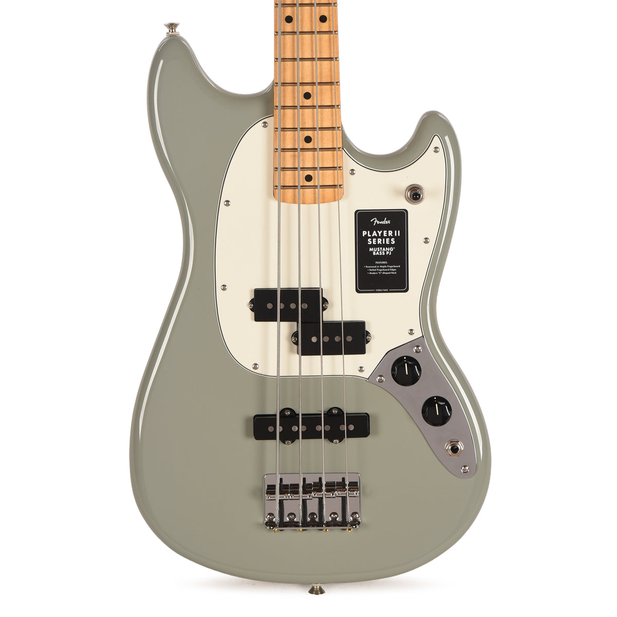 Fender Player II Mustang Bass PJ Cactus Gray Bass Guitars