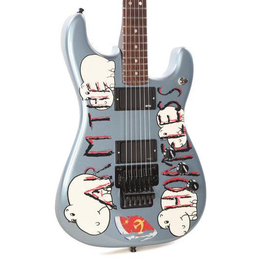 Fender Artist Tom Morello "Arm The Homeless" Blue Ice Metallic w/"Arm The Homeless" Artwork Electric Guitars
