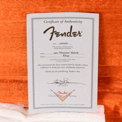 Fender Custom Shop 1951 Nocaster Relic Butterscotch Blonde 2007 Electric Guitars