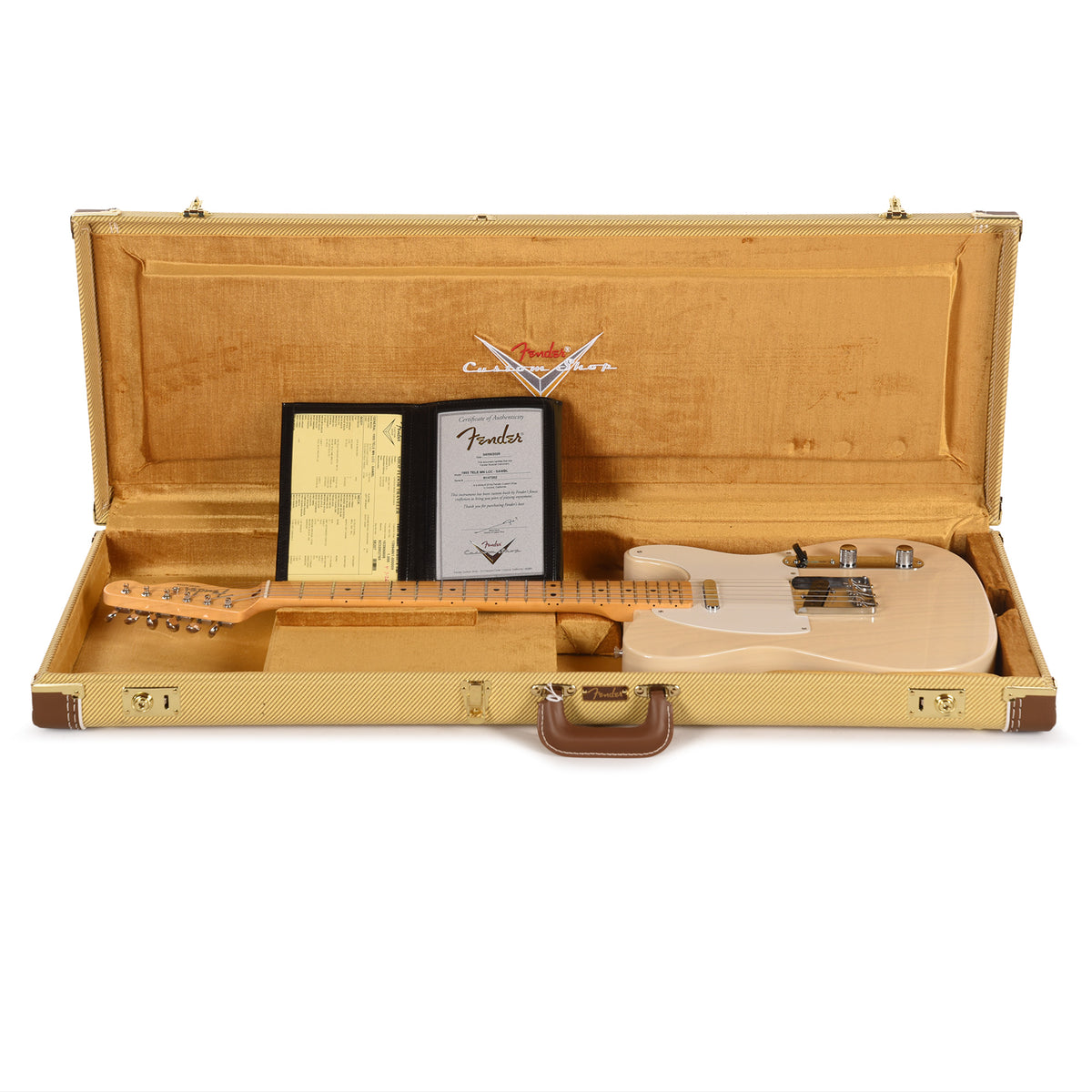 Fender Custom Shop 1955 Telecaster "Chicago Special" Deluxe Closet Classic Super Aged White Blonde Electric Guitars