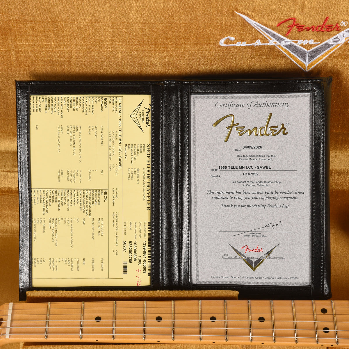 Fender Custom Shop 1955 Telecaster "Chicago Special" Deluxe Closet Classic Super Aged White Blonde Electric Guitars