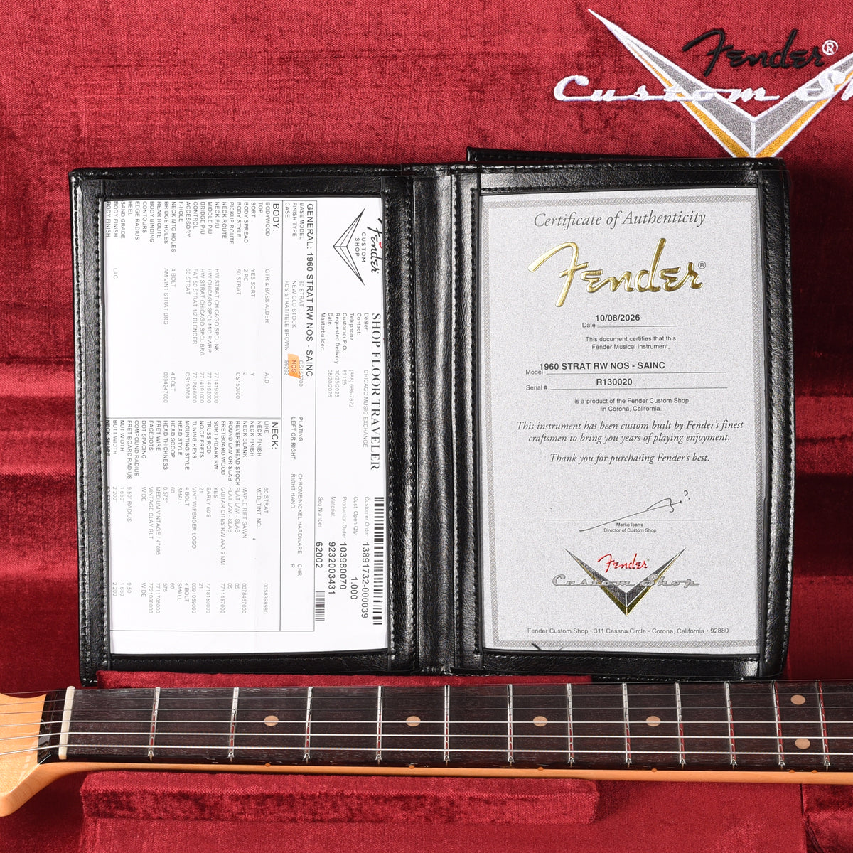 Fender Custom Shop 1960 Stratocaster "Chicago Special" NOS Super Aged Inca Silver Electric Guitars