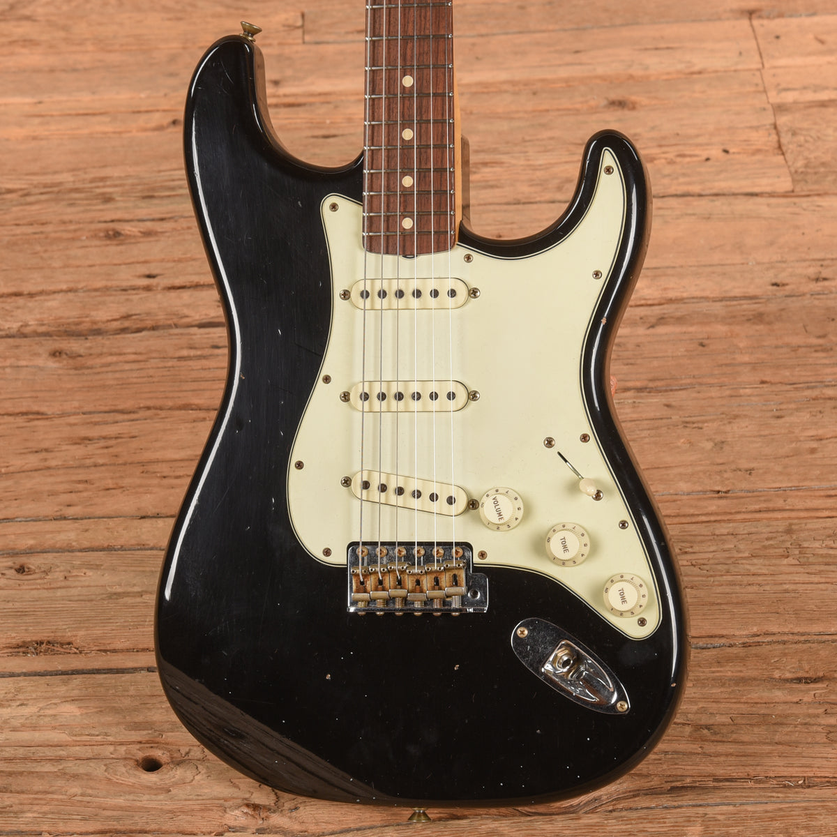 Fender Custom Shop '63 Stratocaster Reissue Journeyman Relic Black 2022 Electric Guitars