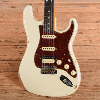 Fender Custom Shop '67 Stratocaster Heavy Relic Olympic White 2023 Electric Guitars