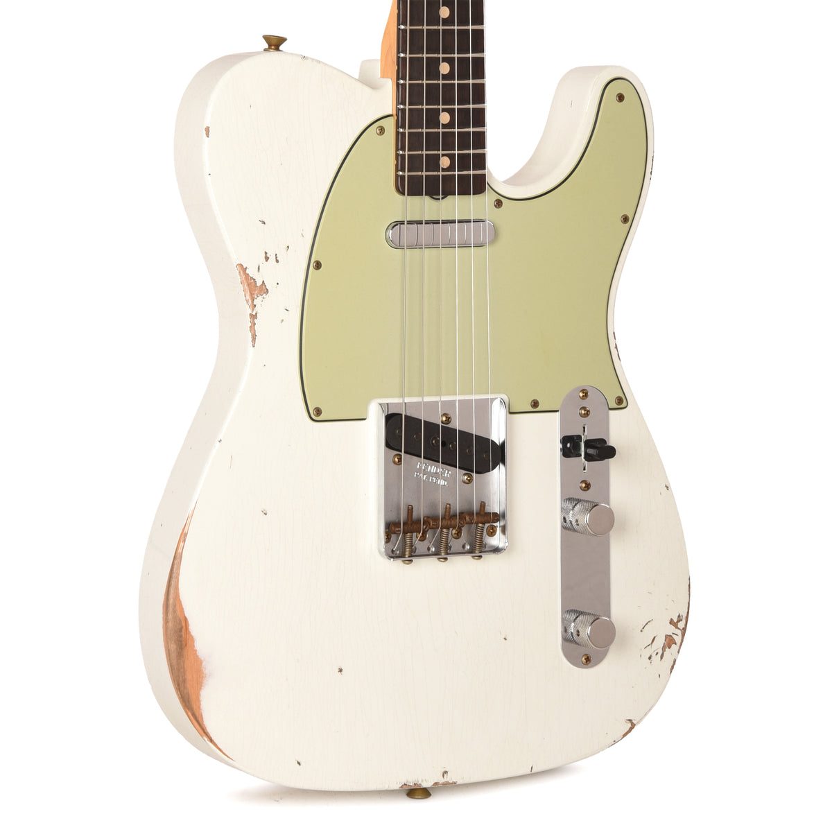 Fender Custom Shop Limited Edition 1963 Telecaster Relic Olympic White Electric Guitars