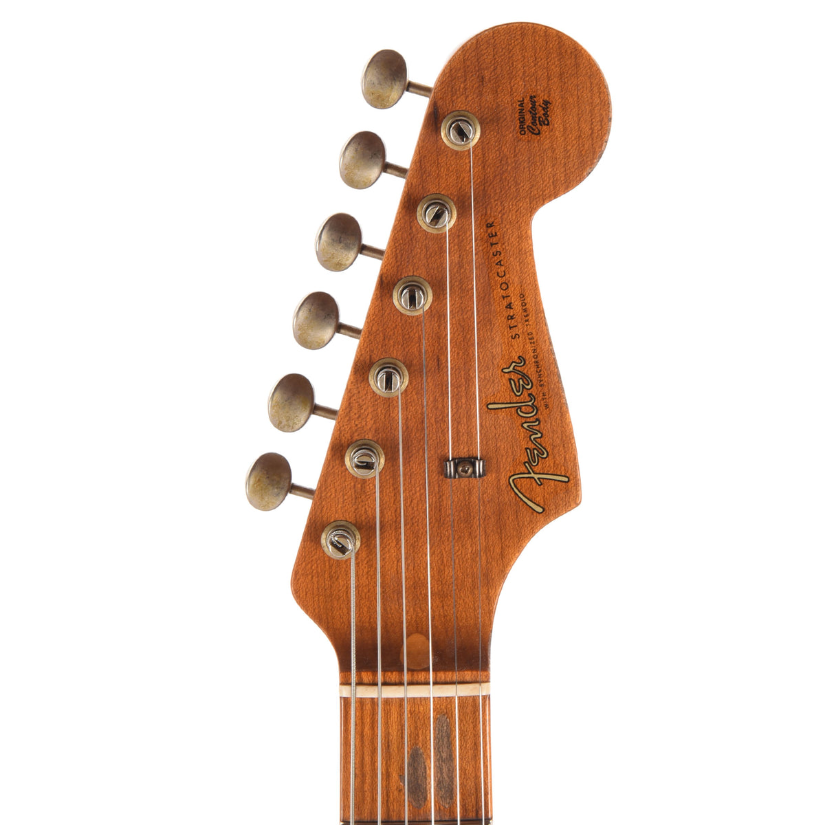 Fender Custom Shop Limited Edition '50s Dualmag II Compound Radius Stratocaster Relic Aged Nocaster Blonde Electric Guitars