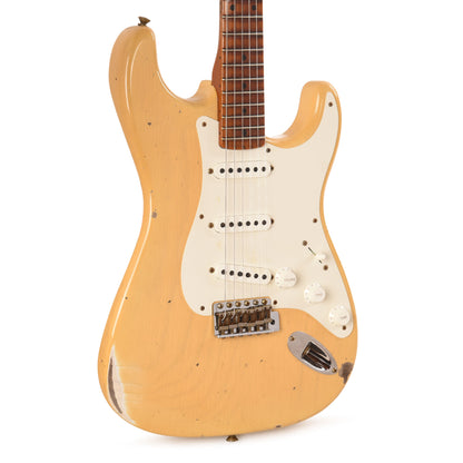 Fender Custom Shop Limited Edition '50s Dualmag II Compound Radius Stratocaster Relic Aged Nocaster Blonde Electric Guitars