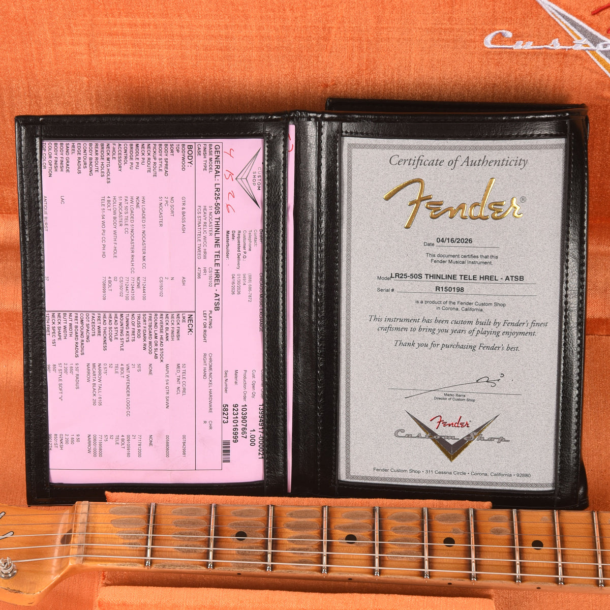 Fender Custom Shop Limited Edition '50s Thinline Telecaster Heavy Relic Antique Burst Electric Guitars
