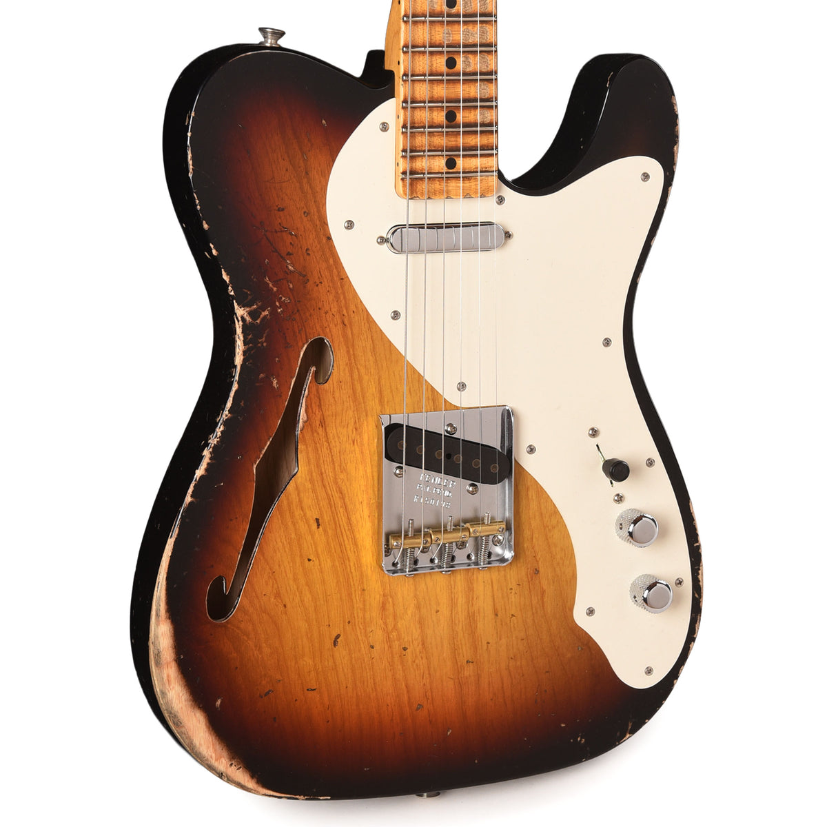 Fender Custom Shop Limited Edition '50s Thinline Telecaster Heavy Relic Antique Burst Electric Guitars