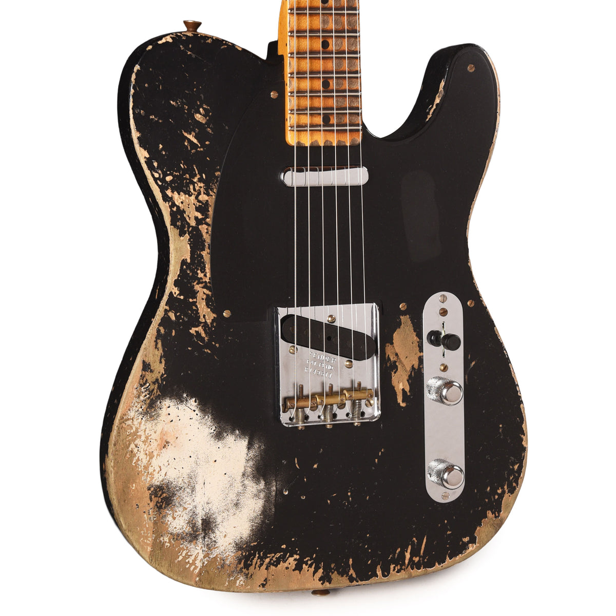 Fender Custom Shop Special Edition 1952 Telecaster Super Heavy Relic Aged Black Electric Guitars