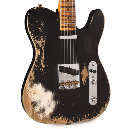 Fender Custom Shop Special Edition 1952 Telecaster Super Heavy Relic Aged Black Electric Guitars