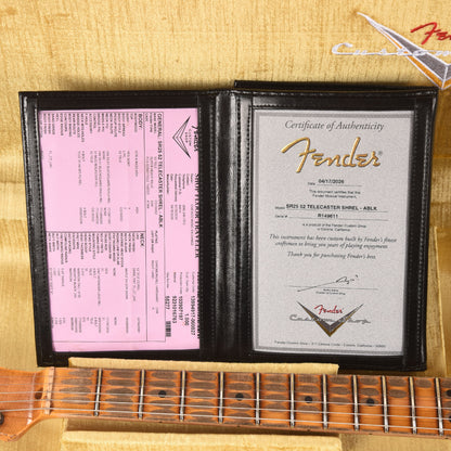 Fender Custom Shop Special Edition 1952 Telecaster Super Heavy Relic Aged Black Electric Guitars
