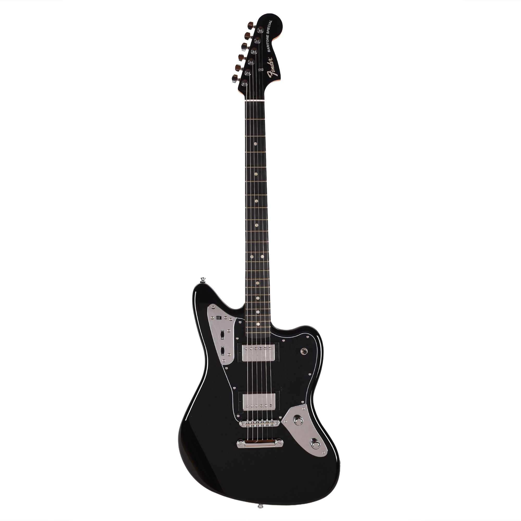 Fender Limited Edition Player Fusion Jaguar Baritone Black Electric Guitars