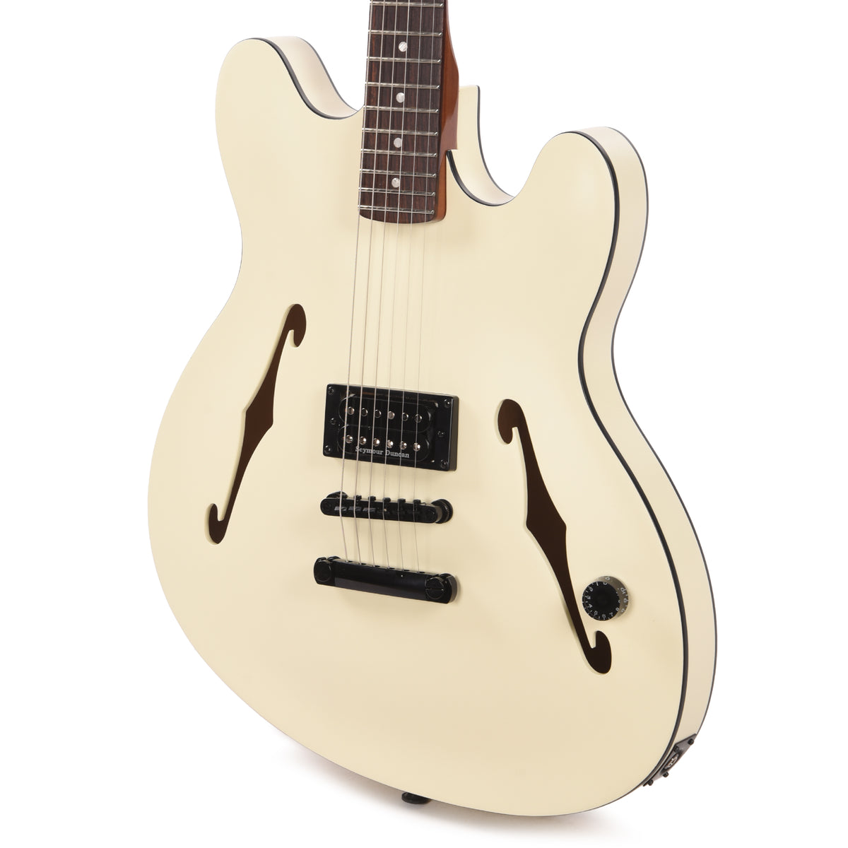 Fender Artist Tom DeLonge Starcaster Satin Olympic White Electric Guitars / Semi-Hollow