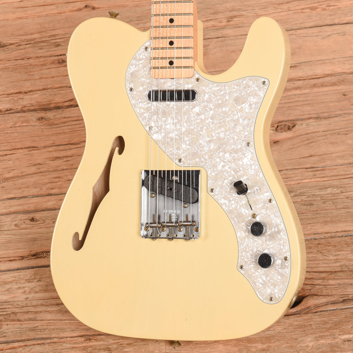 Fender Custom Shop '68 Telecaster Thinline Reissue Journeyman Relic Aged White Blonde 2024 Electric Guitars / Semi-Hollow