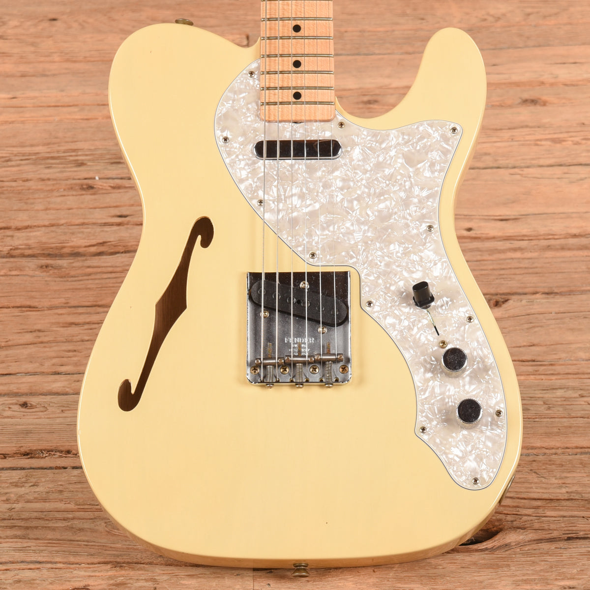 Fender Custom Shop '68 Telecaster Thinline Reissue Journeyman Relic Aged White Blonde 2024 Electric Guitars / Semi-Hollow