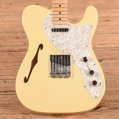 Fender Custom Shop '68 Telecaster Thinline Reissue Journeyman Relic Aged White Blonde 2024 Electric Guitars / Semi-Hollow