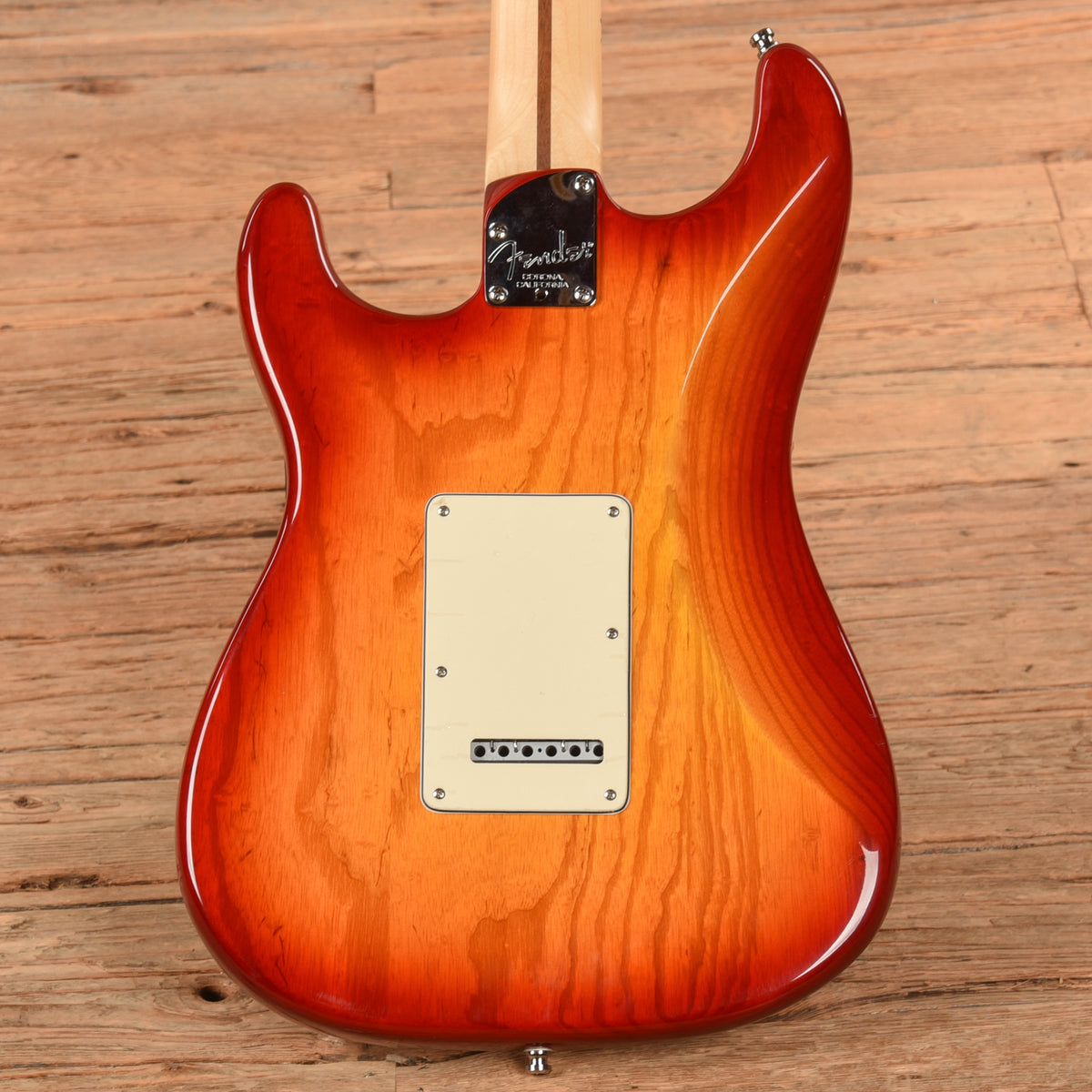 Fender American Channel Bound Stratocaster Neck with American Deluxe Body Aged Cherry Sunburst Electric Guitars / Solid Body