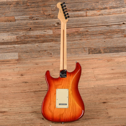 Fender American Channel Bound Stratocaster Neck with American Deluxe Body Aged Cherry Sunburst Electric Guitars / Solid Body