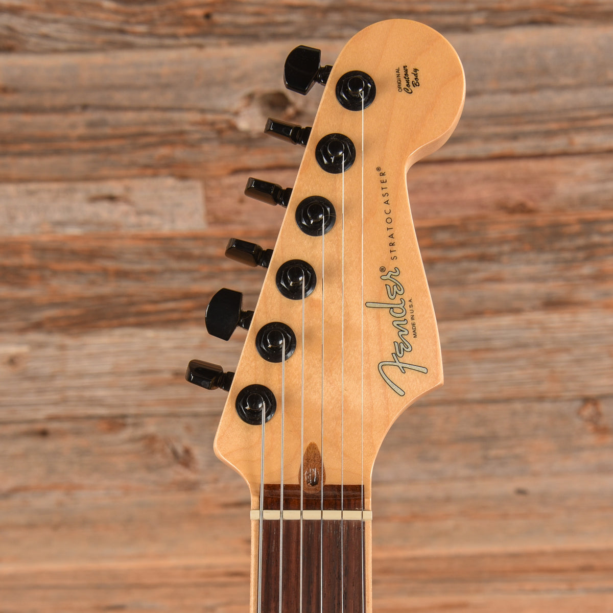 Fender American Channel Bound Stratocaster Neck with American Deluxe Body Aged Cherry Sunburst Electric Guitars / Solid Body