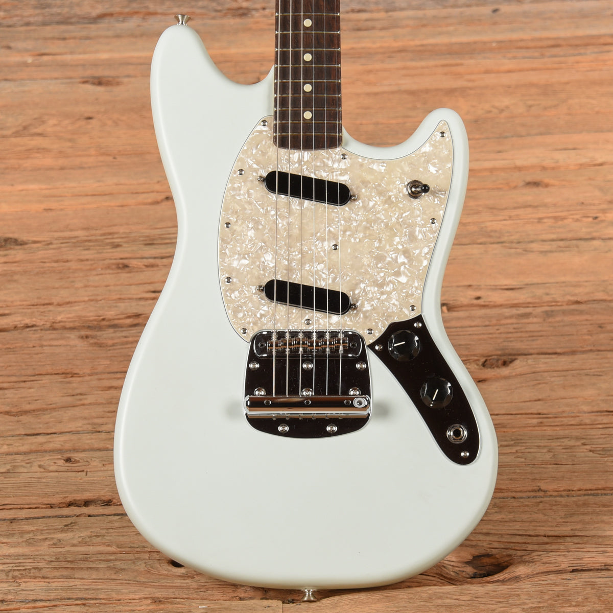 Fender American Performer Mustang Satin Sonic Blue 2022 Electric Guitars / Solid Body