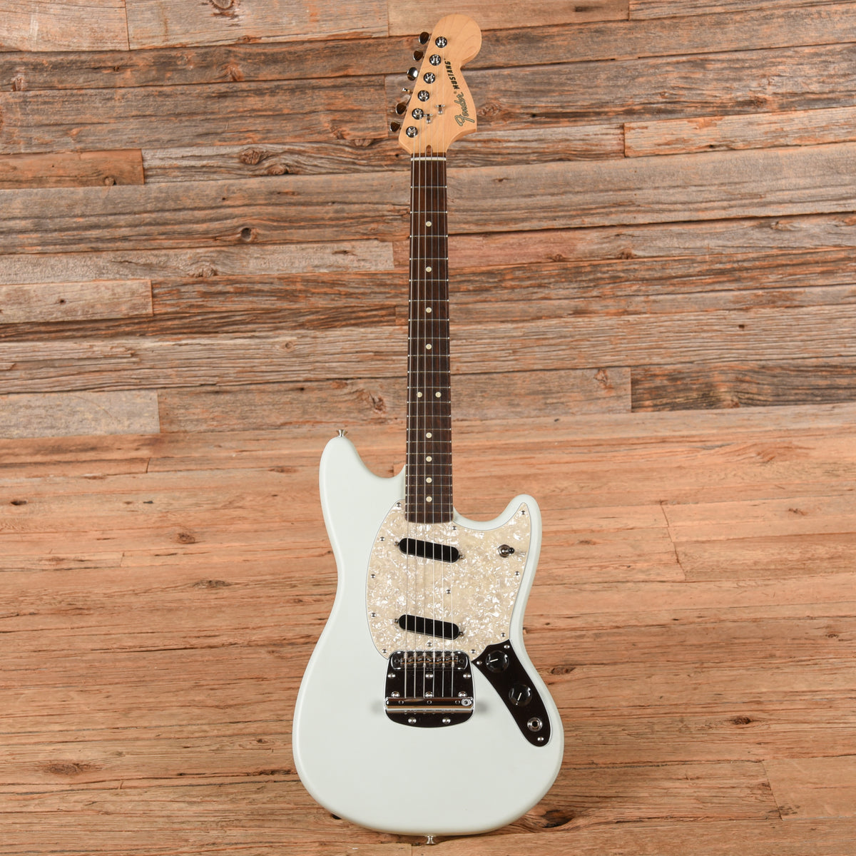 Fender American Performer Mustang Satin Sonic Blue 2022 Electric Guitars / Solid Body