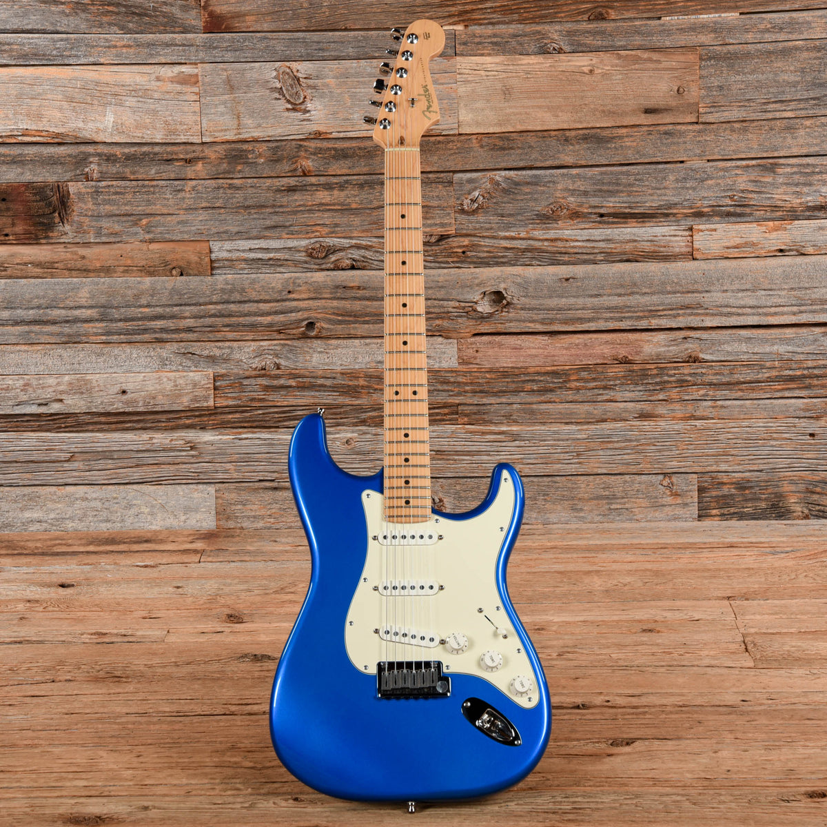 Fender American Series Stratocaster Chrome Blue 2002 Electric Guitars / Solid Body