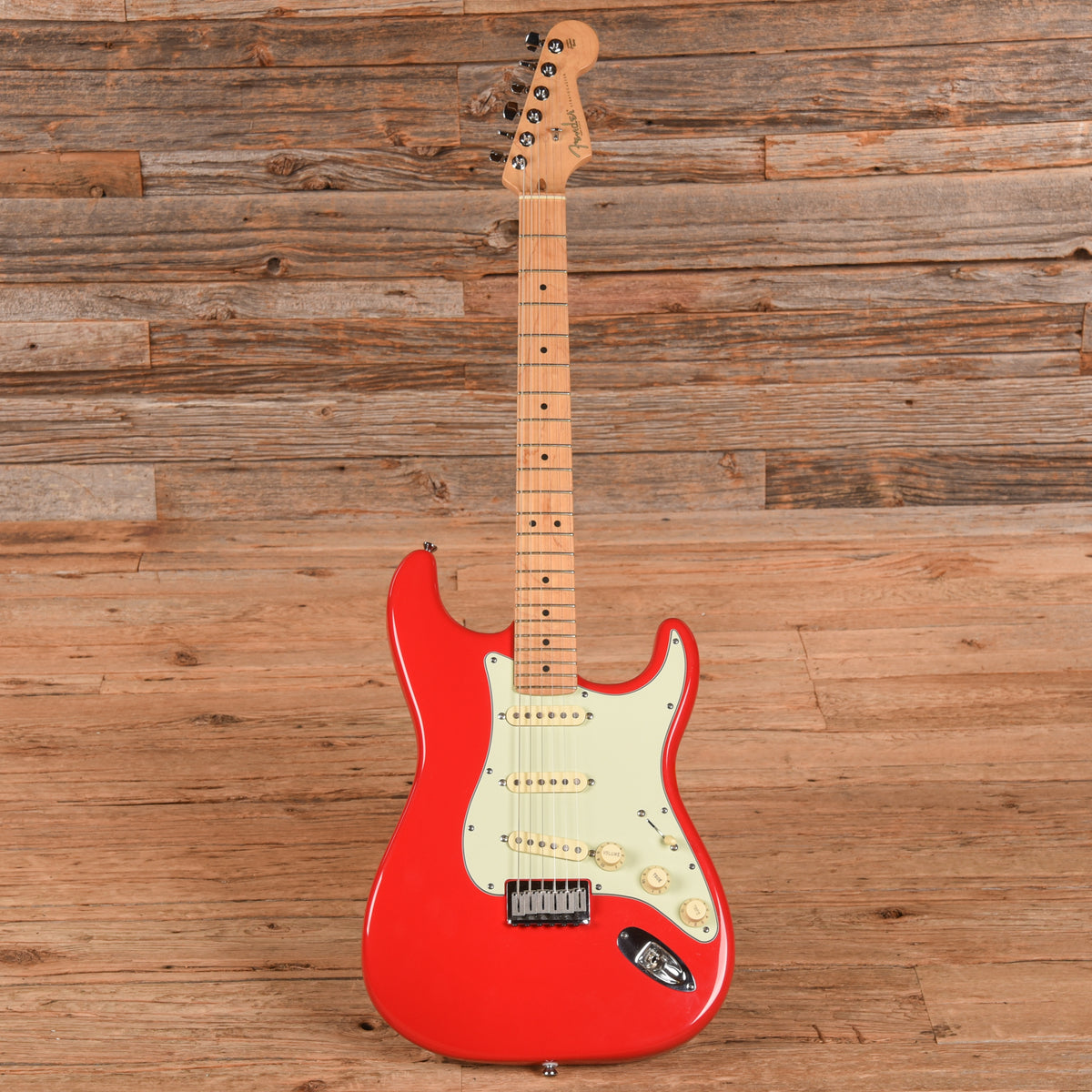 Fender American Series Stratocaster Hardtail Hot Rod Red 2001 Electric Guitars / Solid Body