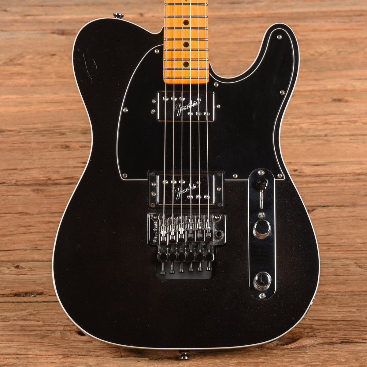 Fender American Ultra Luxe Telecaster Floyd Rose HH Mystic Black 2023 Electric Guitars / Solid Body