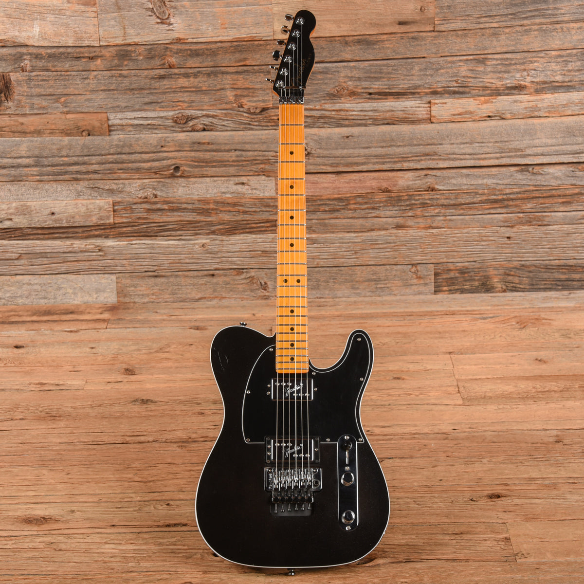 Fender American Ultra Luxe Telecaster Floyd Rose HH Mystic Black 2023 Electric Guitars / Solid Body